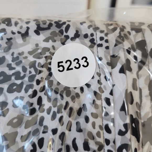 Additions by Chico's Womens Large Grey Leopard Animal Print Zip Jacket Shacket - Picture 9 of 11